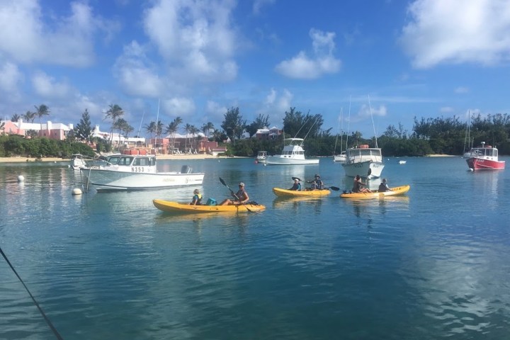 a small boat in a body of water